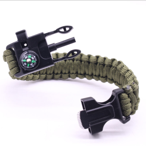 Emergency Paracord Bracelets, Survival Bracelet With Embedded Compass & Whistle