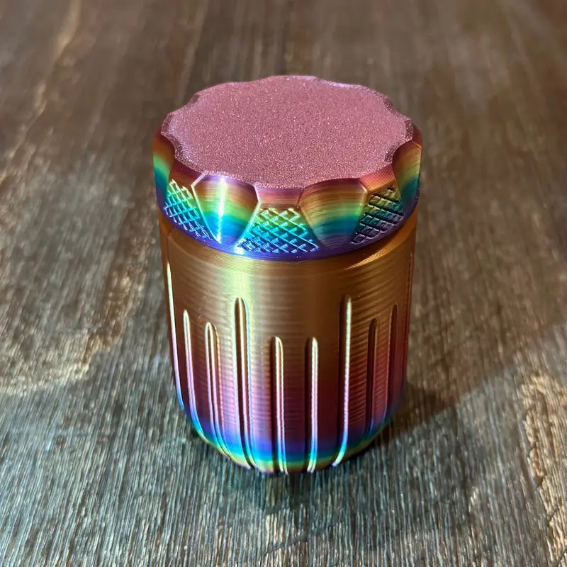 3D Printed Storage Container, Travel Storage Container, Travel Pill Bottle | Perfect for Backpacks, Purses, Pockets, Camping, Hiking, Emergency Kit, and More.