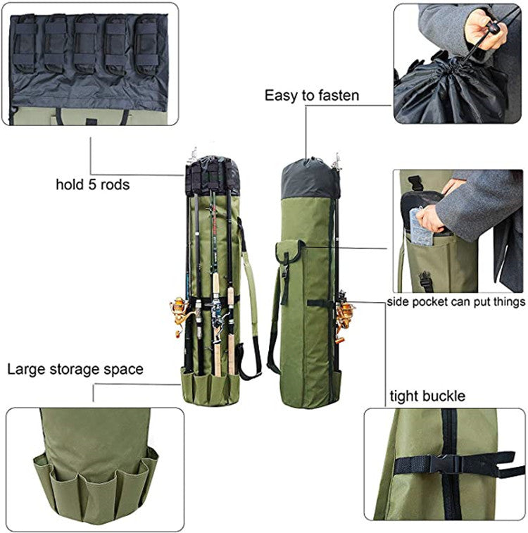 Cylinder Outdoor Fishing Bag Multifunctional